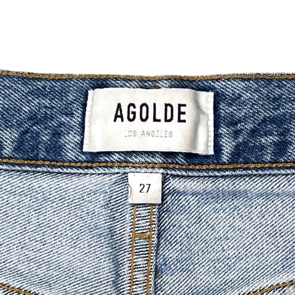 AGOLDE Fen High Rise Relaxed Taper Blue Jeans Size 27 - Picture 8 of 15